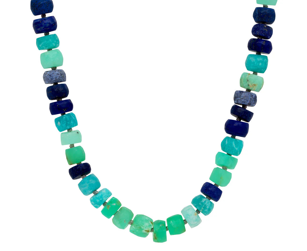 Cool Toned Candy Gem Honed Bead Necklace | TWIST