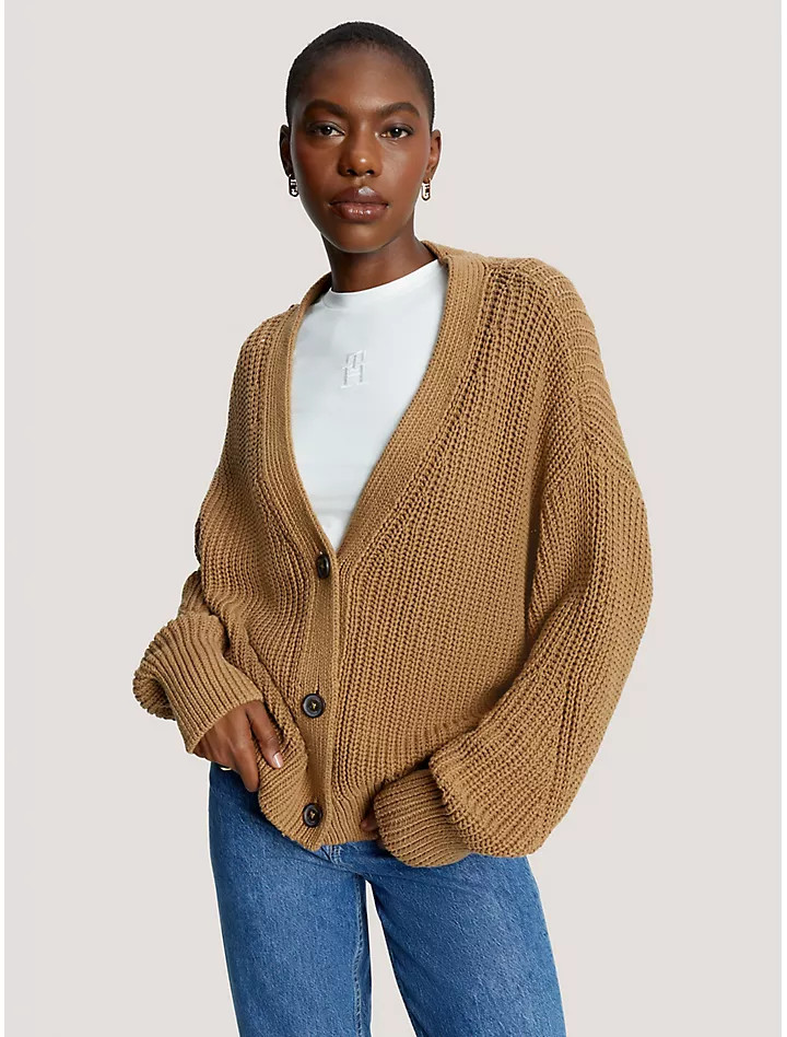 Knit V-Neck Cardigan | Tommy Hilfiger | Tommy Hilfiger (US)