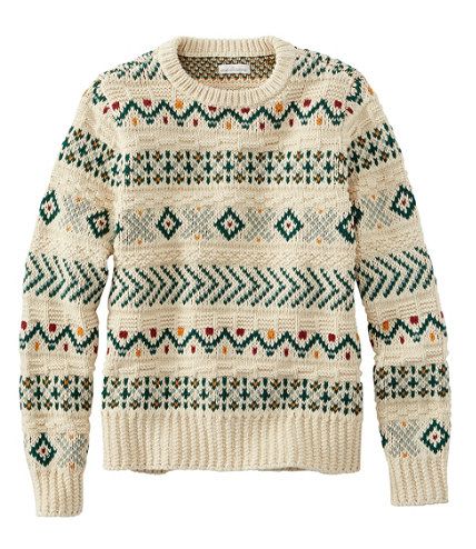 Women's Signature Cotton Fisherman Sweater, Pullover Fair Isle | L.L. Bean