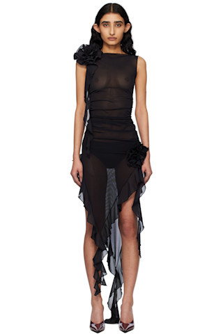 Fancì Club - Black 'The Obsession' Midi Dress | SSENSE