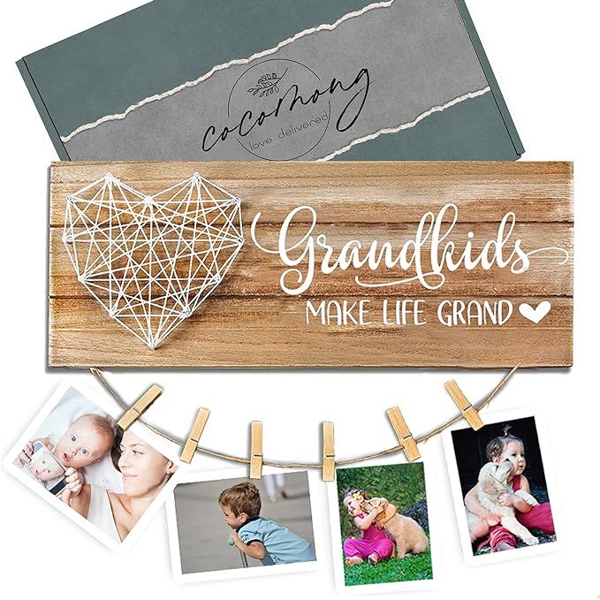 Cocomong Grandkids Photo Frame – Grandkids Make Life Grand – Gifts for Grandma & Grandpa from... | Amazon (US)