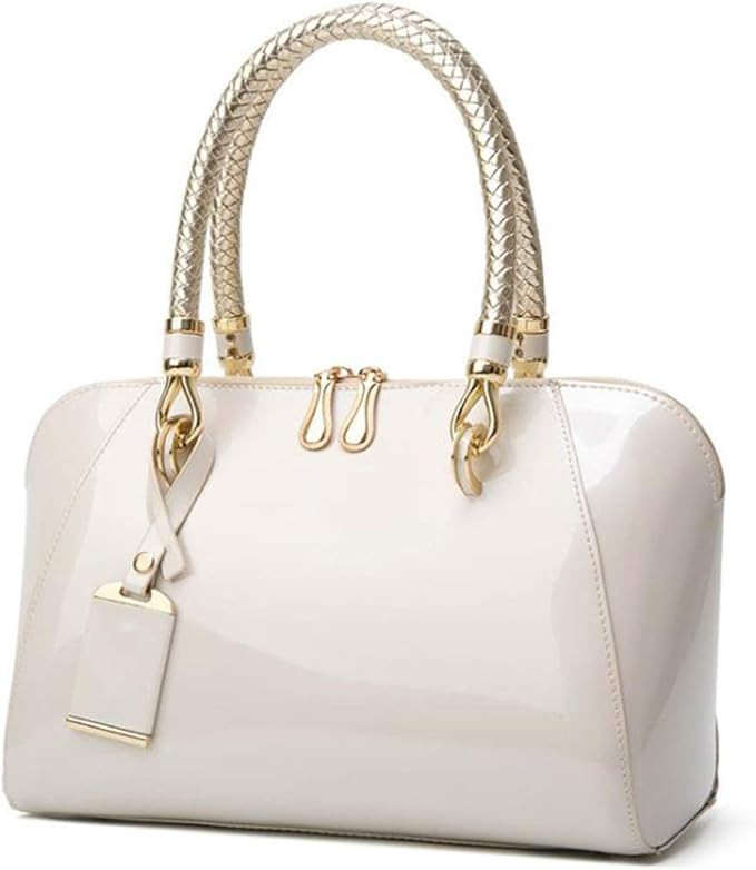 Yan Show Women's Elegant Evening Bag Patent Leather Handbag Top Handle Hobo For Party Wedding Pur... | Amazon (US)