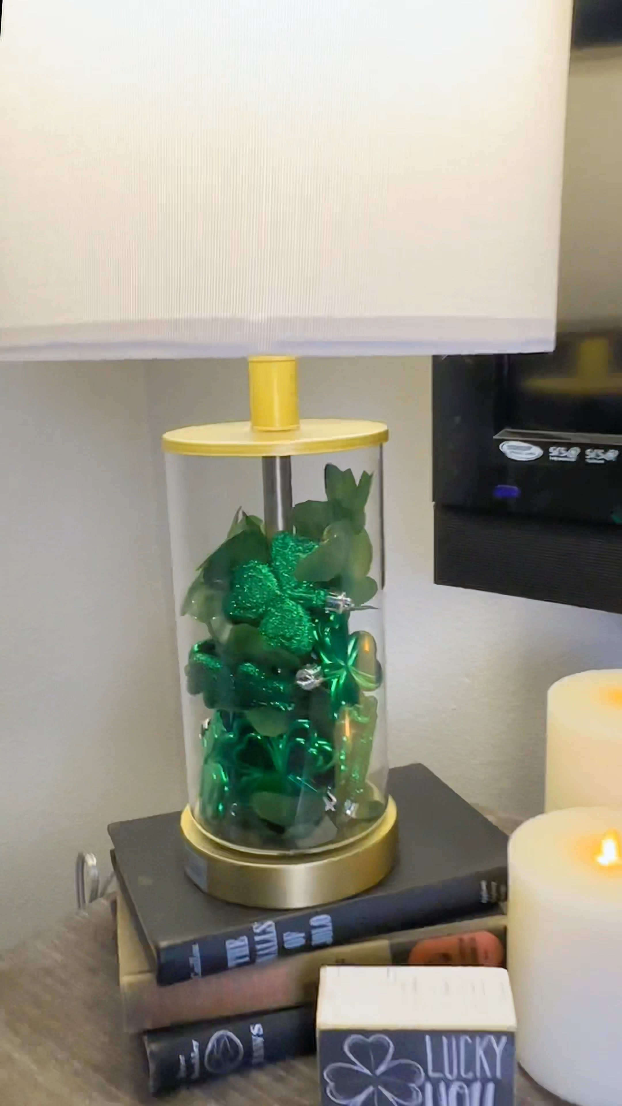 Decorating for each holiday is a fun passion of mine —and it doesn’t have to be complicated or hard. 🙌

I pick certain areas to decorate and stick to those, which makes for simple decorating! 💕

For instance this glass lamp is a staple in my living room. I simply grab some cute decor that fits the upcoming holiday and switch it out as needed. ☘️

Comment “lamp” to shop for one of your own.

Make sure you’re following this account first so that the message will come to you! 

I’m so glad you’re here and cannot wait to have some fun with you decorating! 💕

#simpledecorating #simpledecor #stpatricksday #shamrocks #diydecorating #diydecor #seasonaldecor #seasonaldecorating #glasslamp #lampdesign #lamp #decoratingideas #homedecorating

#LTKhome 

#LTKSeasonal #LTKVideo