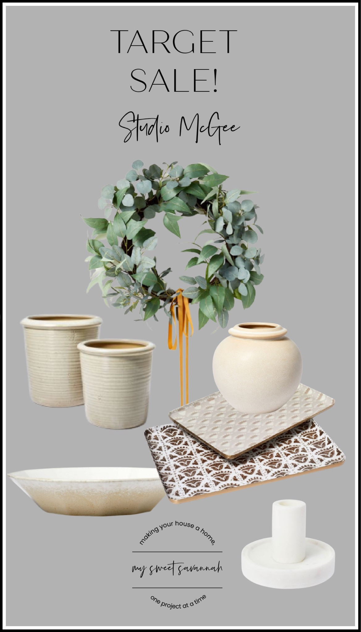 Studio mcgee for target threshold sale/clearance! 

Wreath, vases, candle holders, home decor 

#LTKFind #LTKsalealert #LTKhome