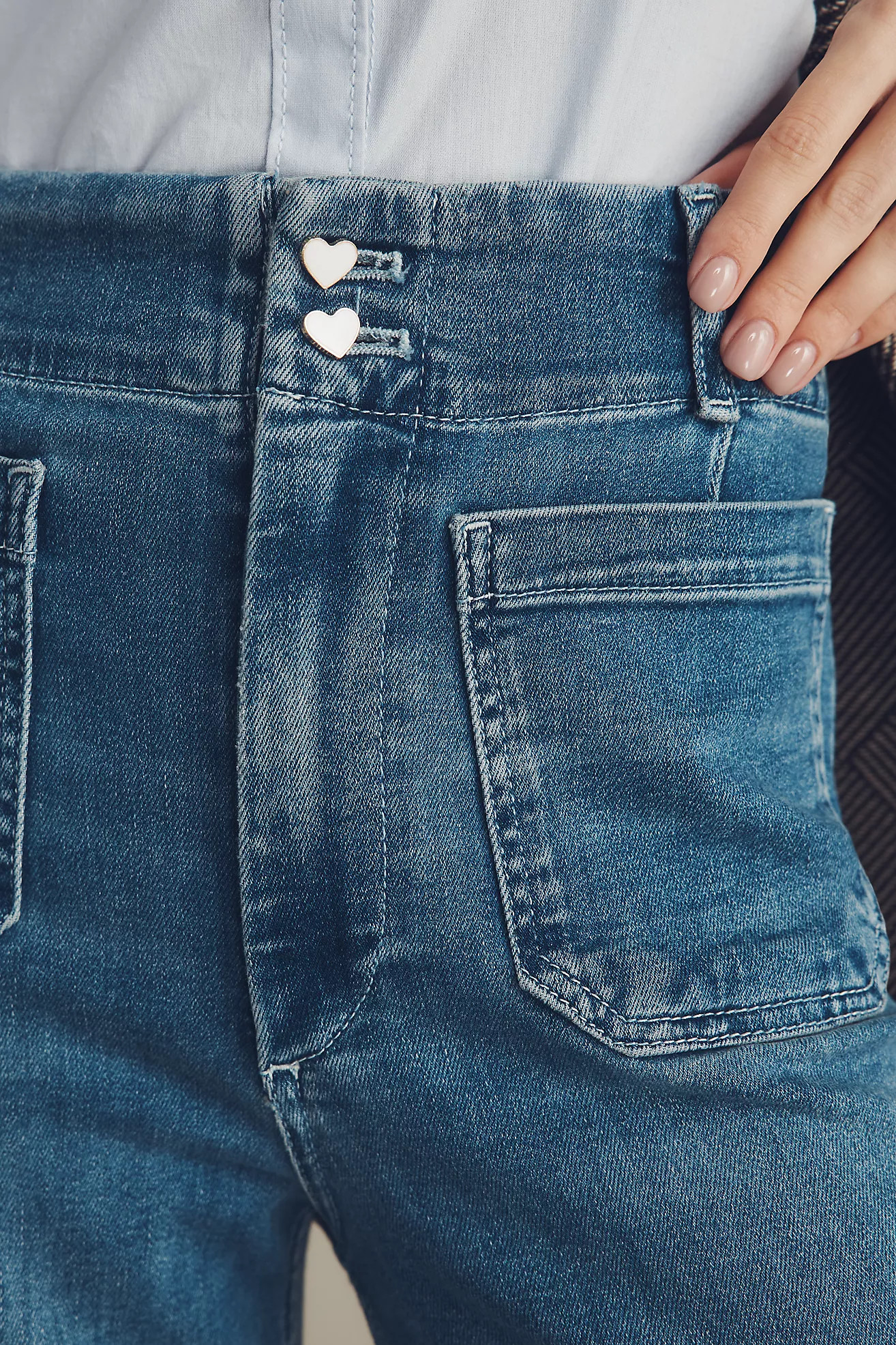 The Colette Crop High-Rise Wide-Leg Jeans by Maeve | Anthropologie (US)