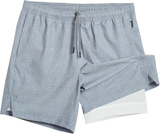 maamgic Gym Shorts for Men 7 inch Inseam with Liner Stretch 2 in 1 Workout Shorts Men Quick Dry A... | Amazon (US)