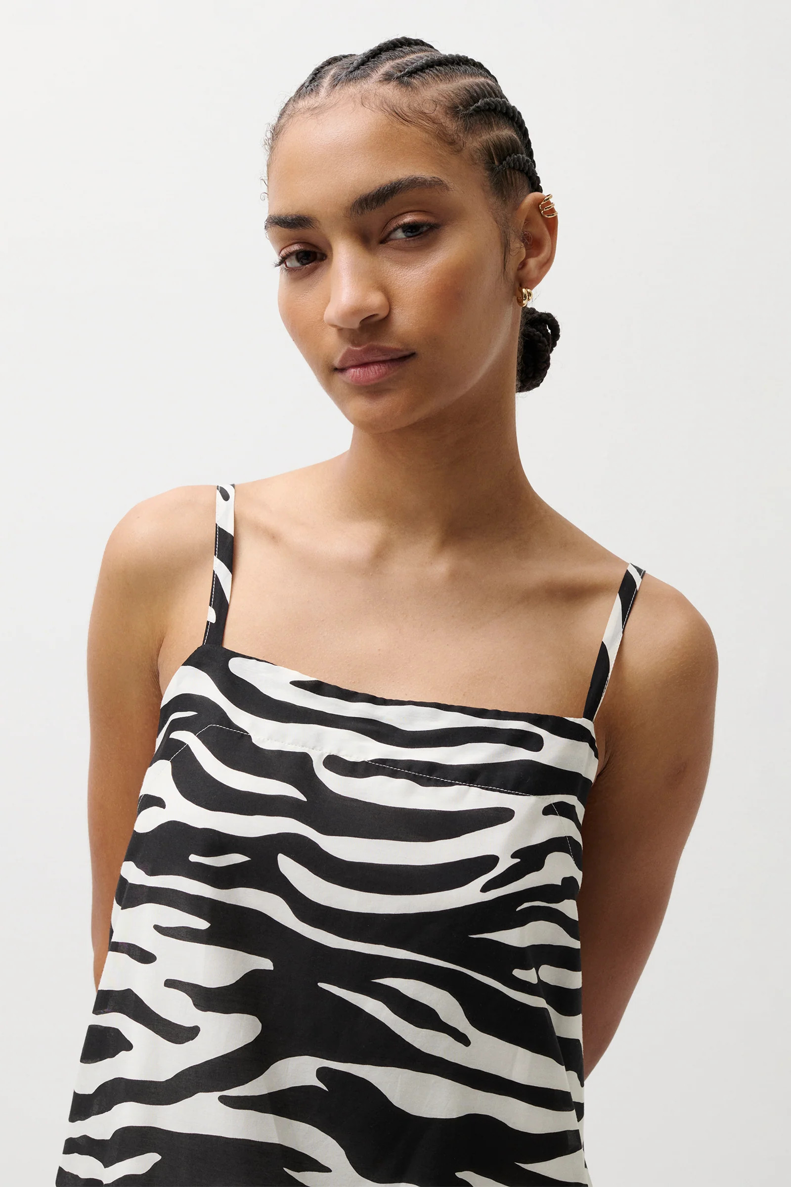 Misa Silk Blend Mini Dress - Zebra | Pistola Denim