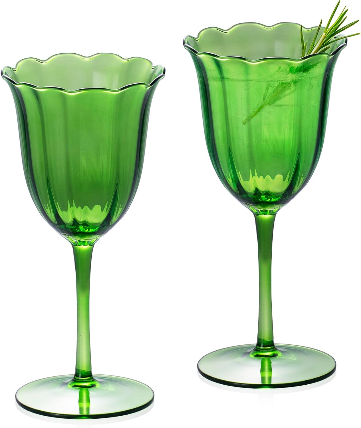 KAMMAK Crystal Red Wine Glasses Set of 2, 9.47 oz Stemmed Glasses, XY005 | Amazon (US)