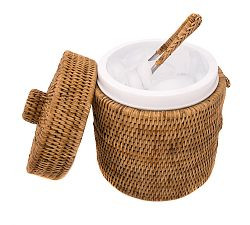 Tava Handwoven Ice Bucket with Tongs | Pottery Barn (US)