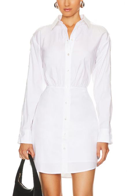 This is the perfect white cotton shirt dress and it’s 50% off. Great for daytime with chic sneakers or sandals. White dress. 

#LTKworkwear #LTKsalealert #LTKover40