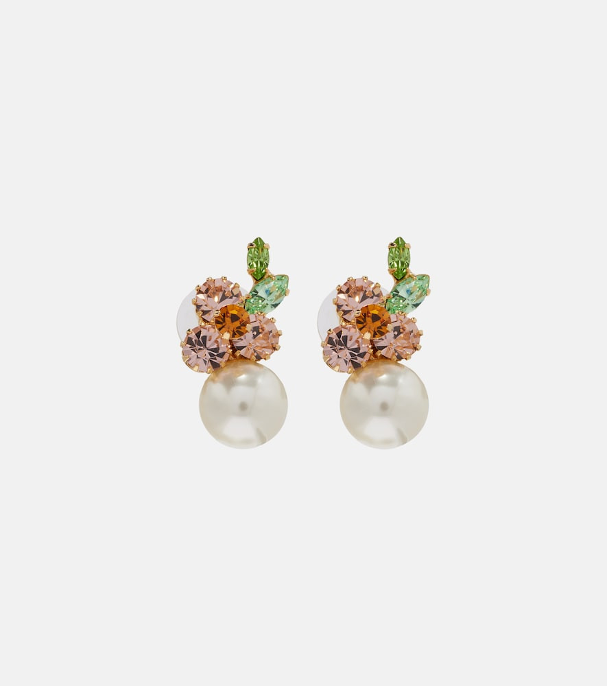 Jennifer Behr Vivi embellished floral earrings | Mytheresa (UK)