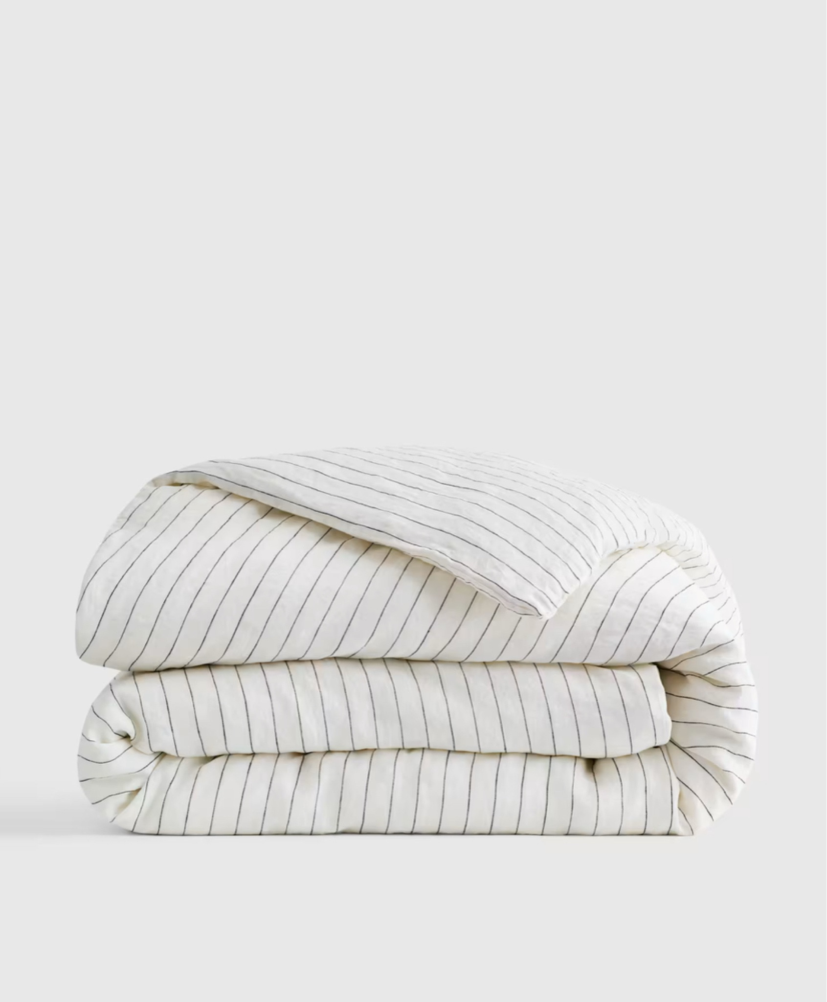 European Striped Linen Duvet 
Bedroom Decor / Home  