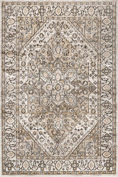 Beige Brianna Medallion Vines Area Rug | Rugs USA