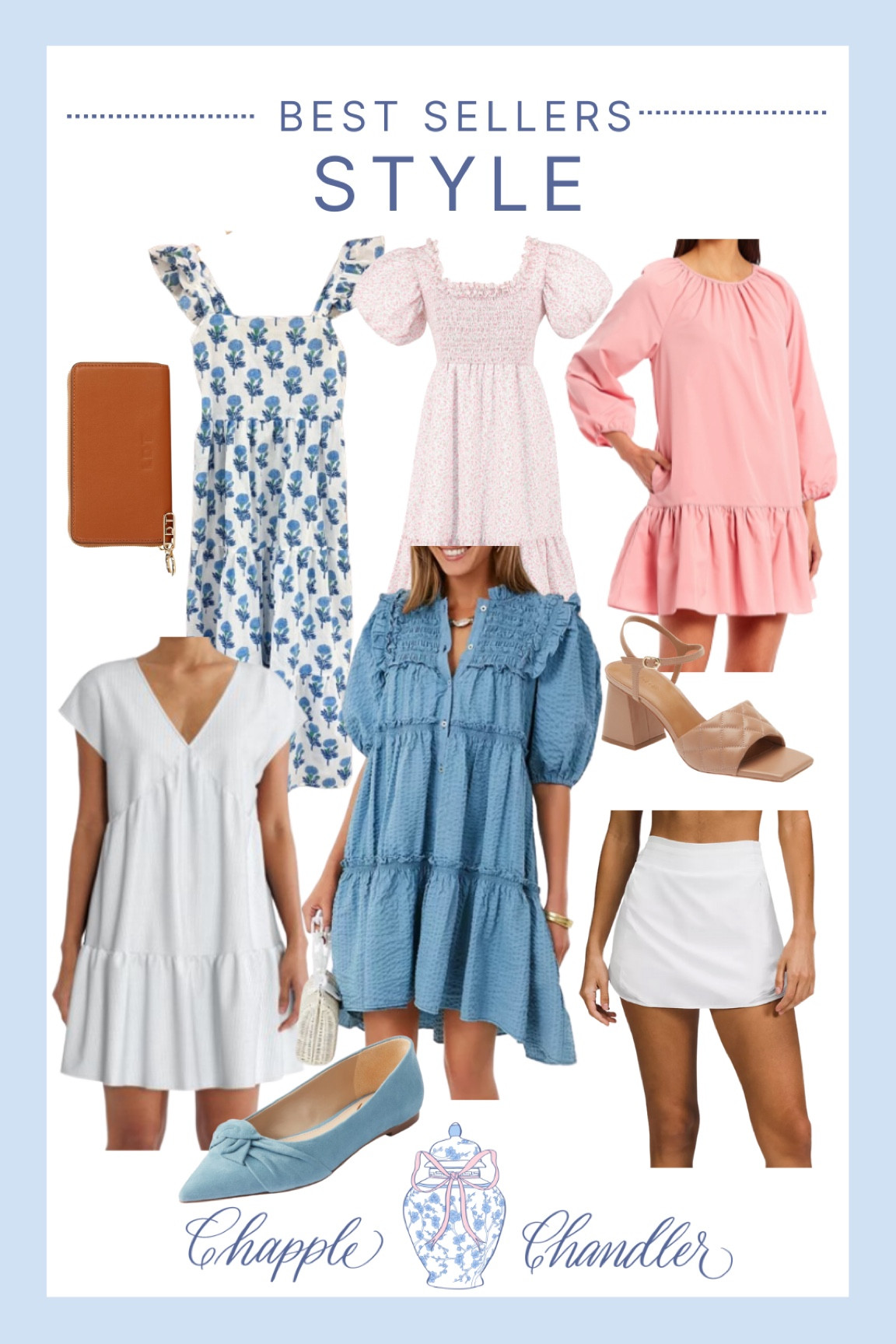 This week’s best sellers in fashion! Blue dress fall style dresses skirt shoes accessories handbag clutch chinoiserie bracelets grandmillennial coastal grandmother preppy 

#LTKsalealert #LTKshoecrush #LTKunder50