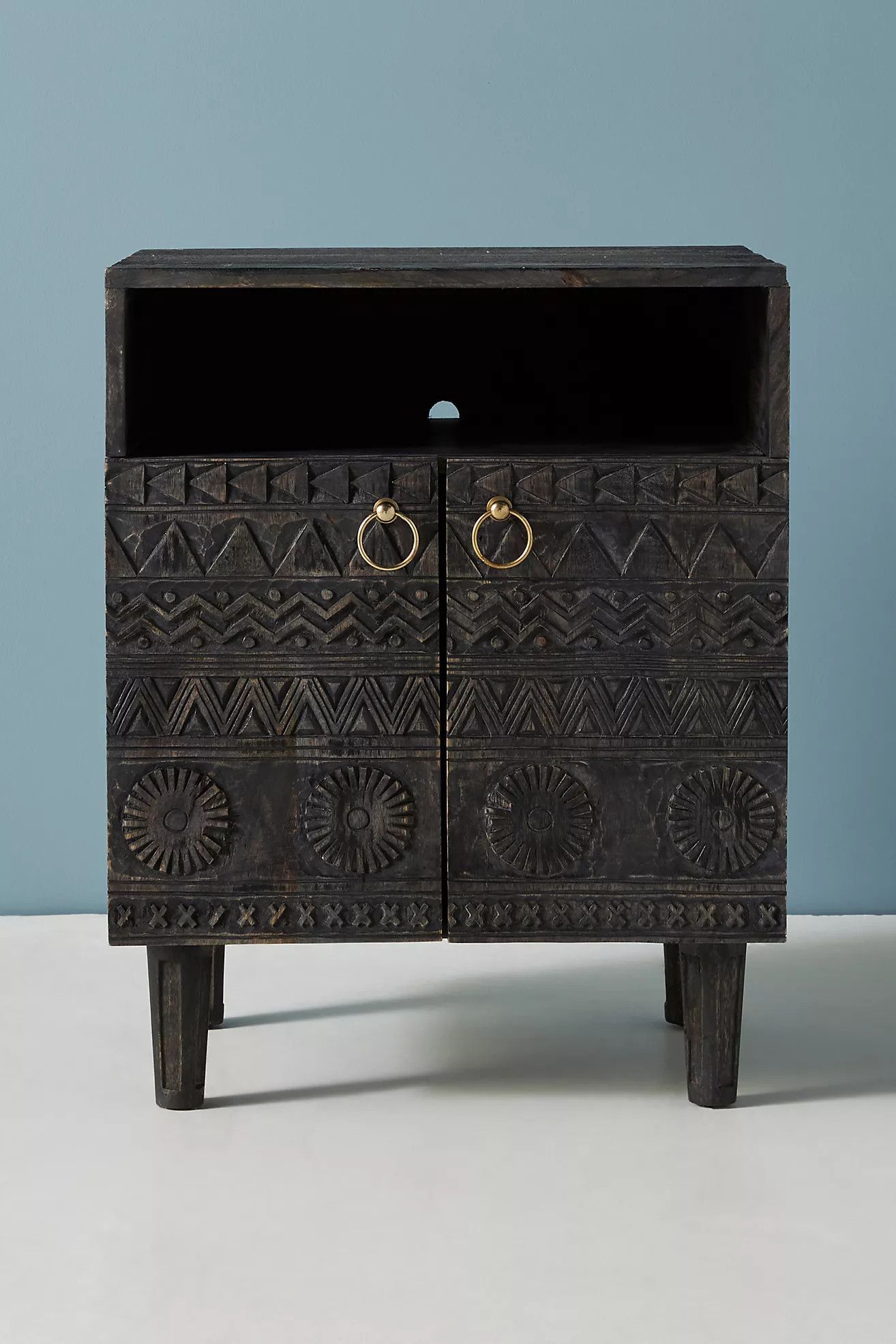 Handcarved Anthropologie Delhi Nightstand | Anthropologie (US)