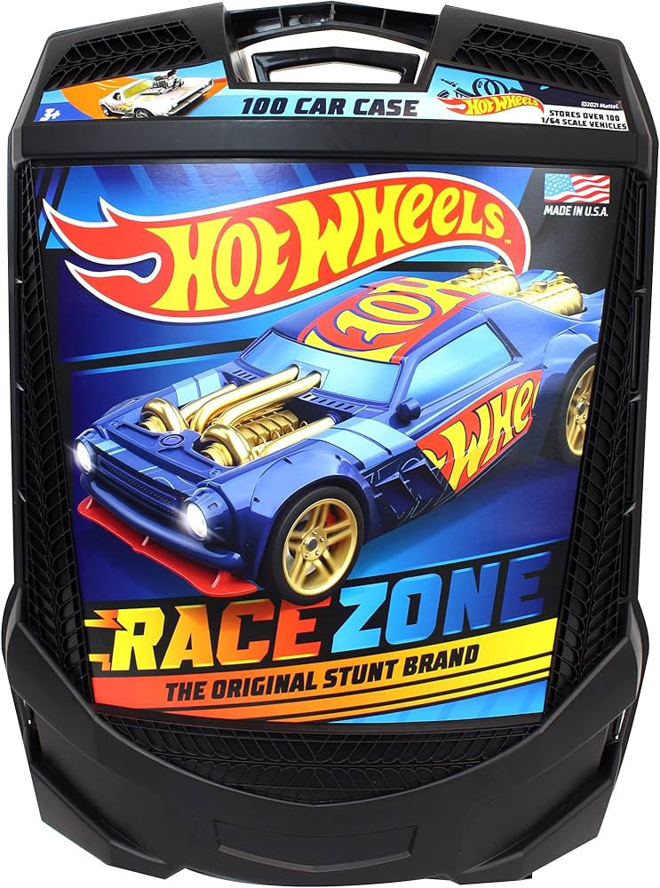 Hot Wheels 100-Car, Rolling Storage Case with Retractable Handle, Model:20135 | Amazon (US)