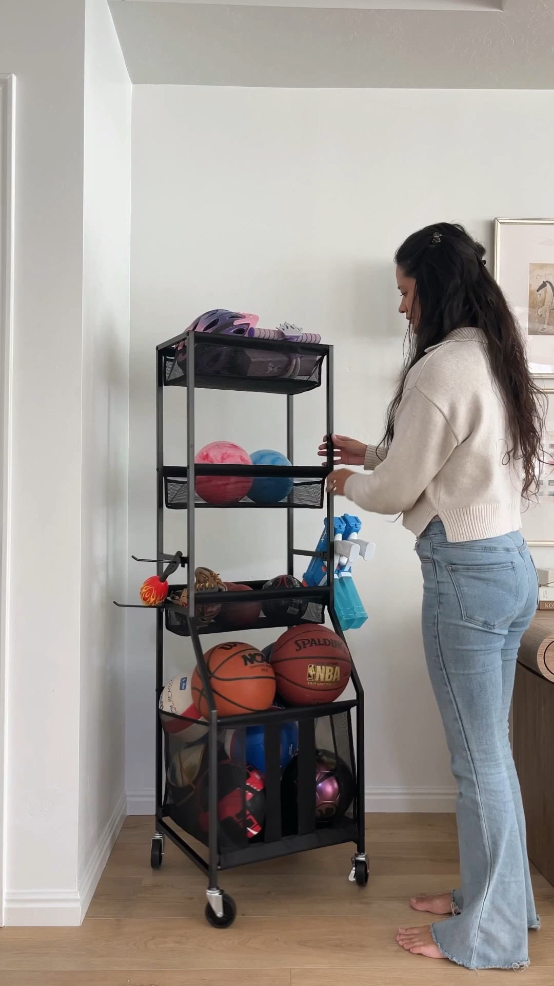 I’ve been slowly organizing the house little by little and the garage was one of my main goals, it’s currently in the process. I found this amazing ball caddy cart on Amazon and it is perfect! What do you think? ⚽️🏀🏈🏸🥍





#home #garage #storage #organization #workout #sports #kids #seasonal #amazon #finds #fitness #playroom 

#LTKHome #LTKKids #LTKmomlife