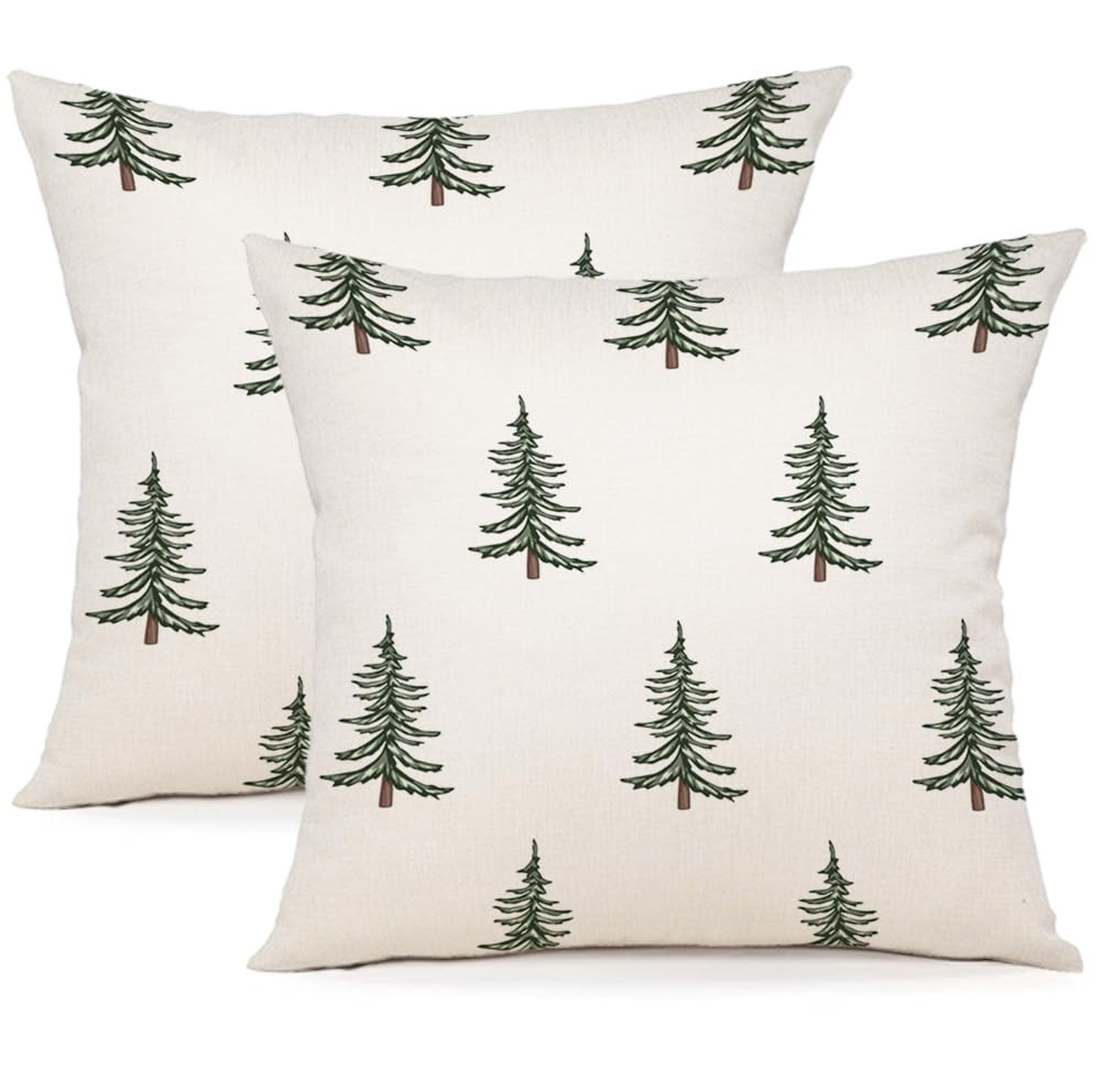 YCOLL Christmas Cushion Covers 50x50 cm 2 Pack Christmas Cushions Decorative Xmas Christmas Pillo... | Amazon (UK)