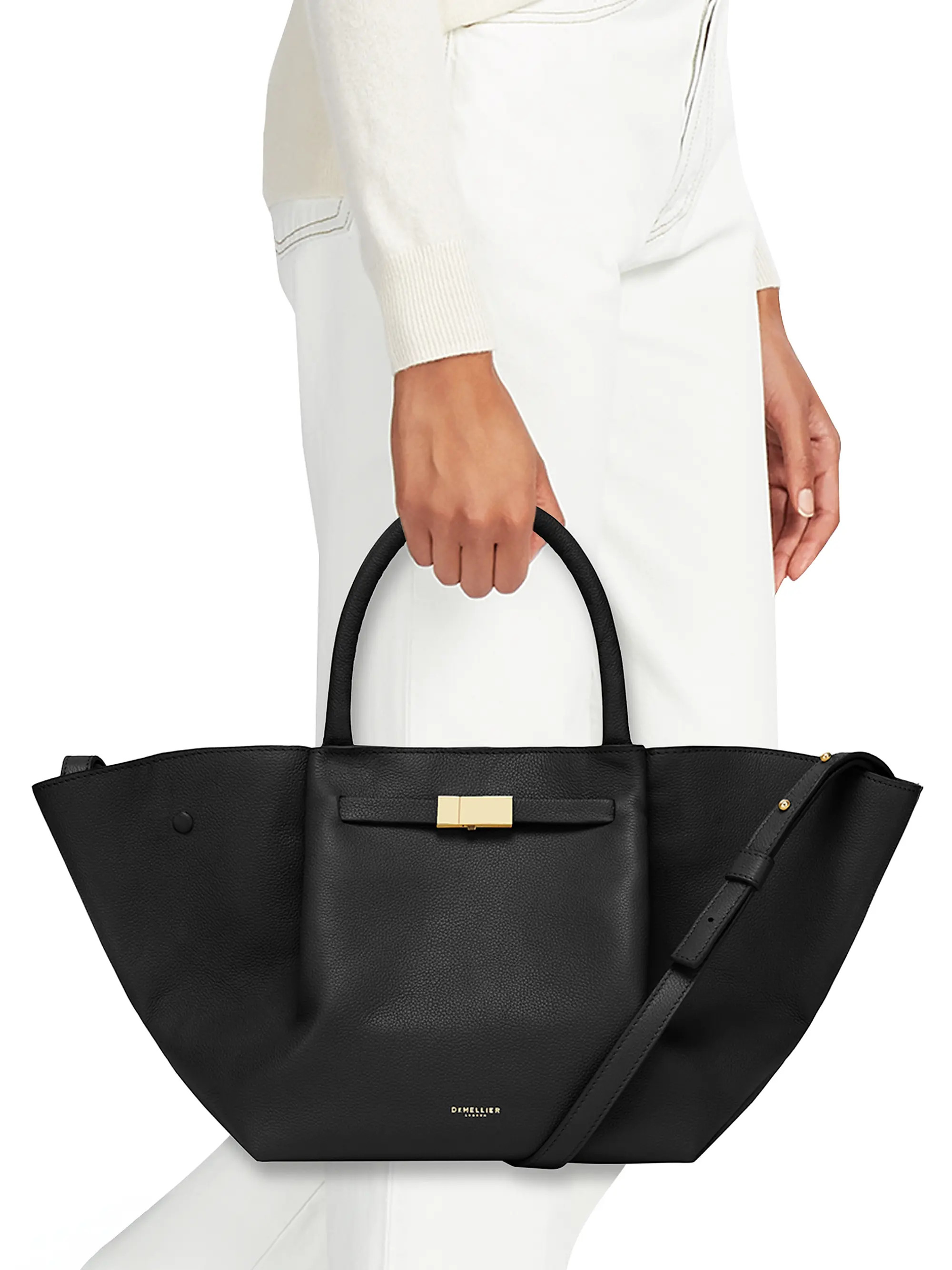 DeMellier Midi New York Leather Tote Bag | Saks Fifth Avenue | Saks Fifth Avenue
