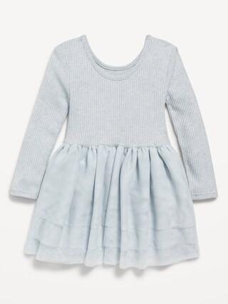 Plush Ribbed Tutu Dress for Toddler Girls | Old Navy (US)