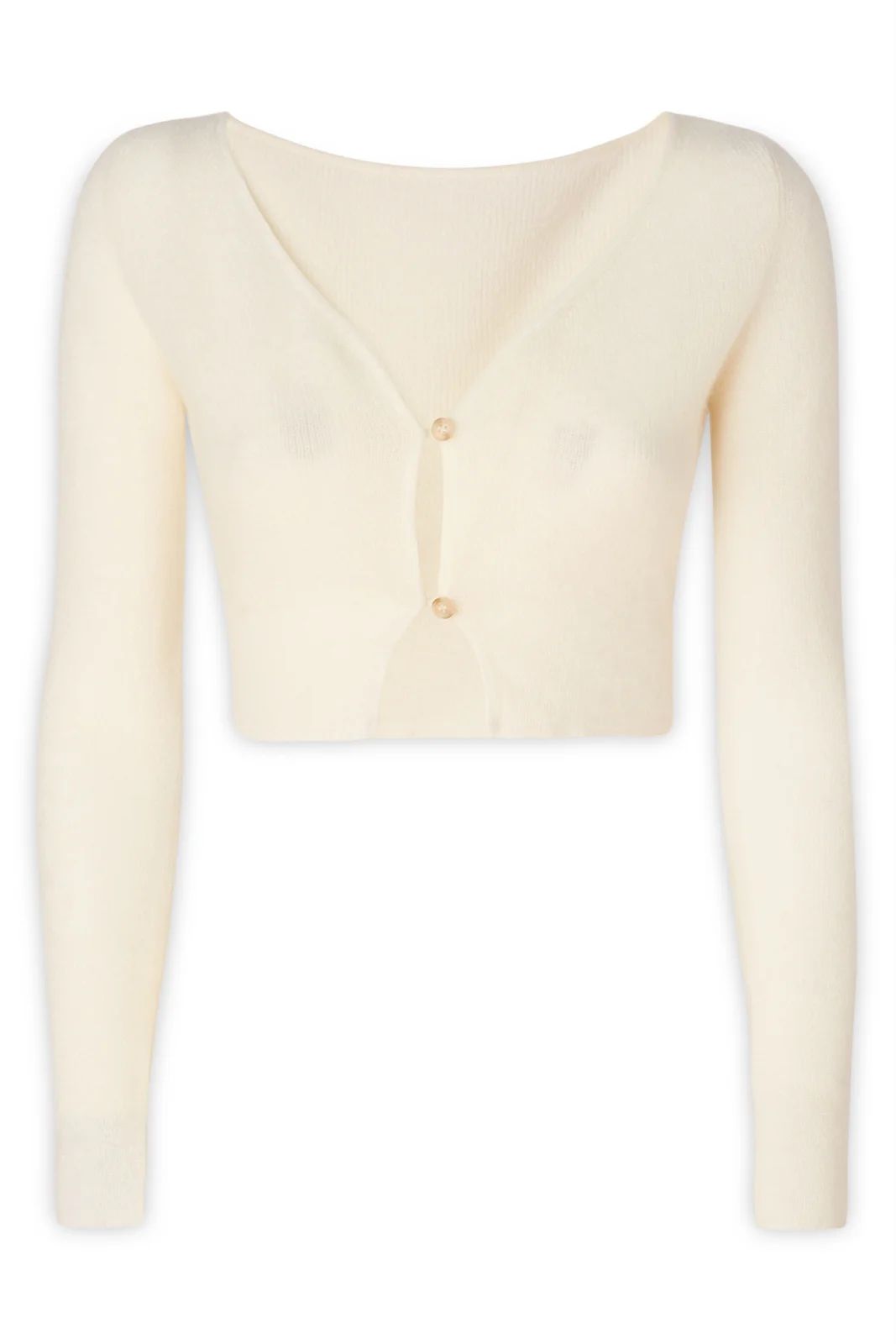 Jacquemus V-Neck Buttoned Cropped Cardigan | Cettire Global