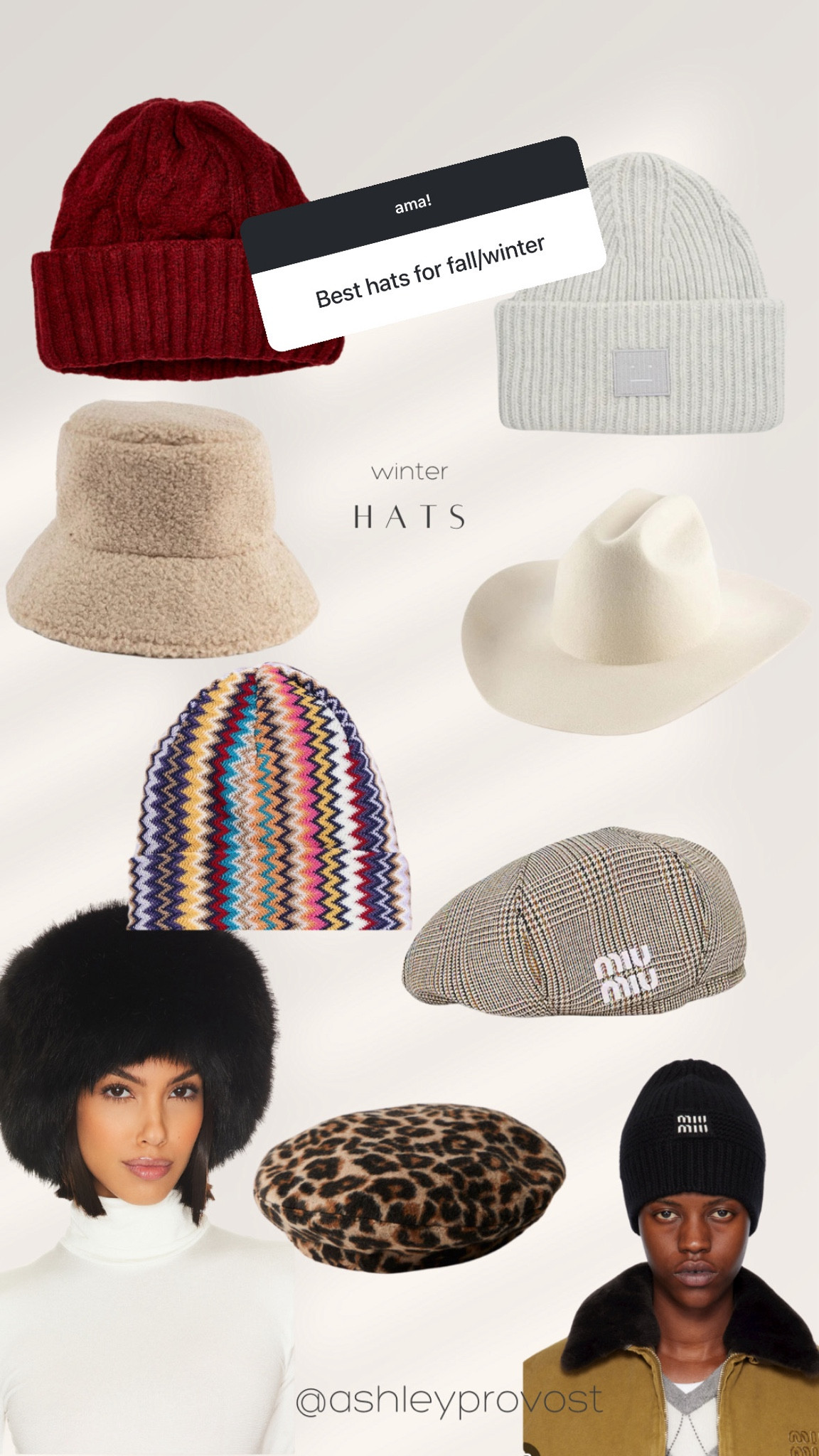 Cute winter hats 

#LTKStyleTip #LTKTravel #LTKSeasonal