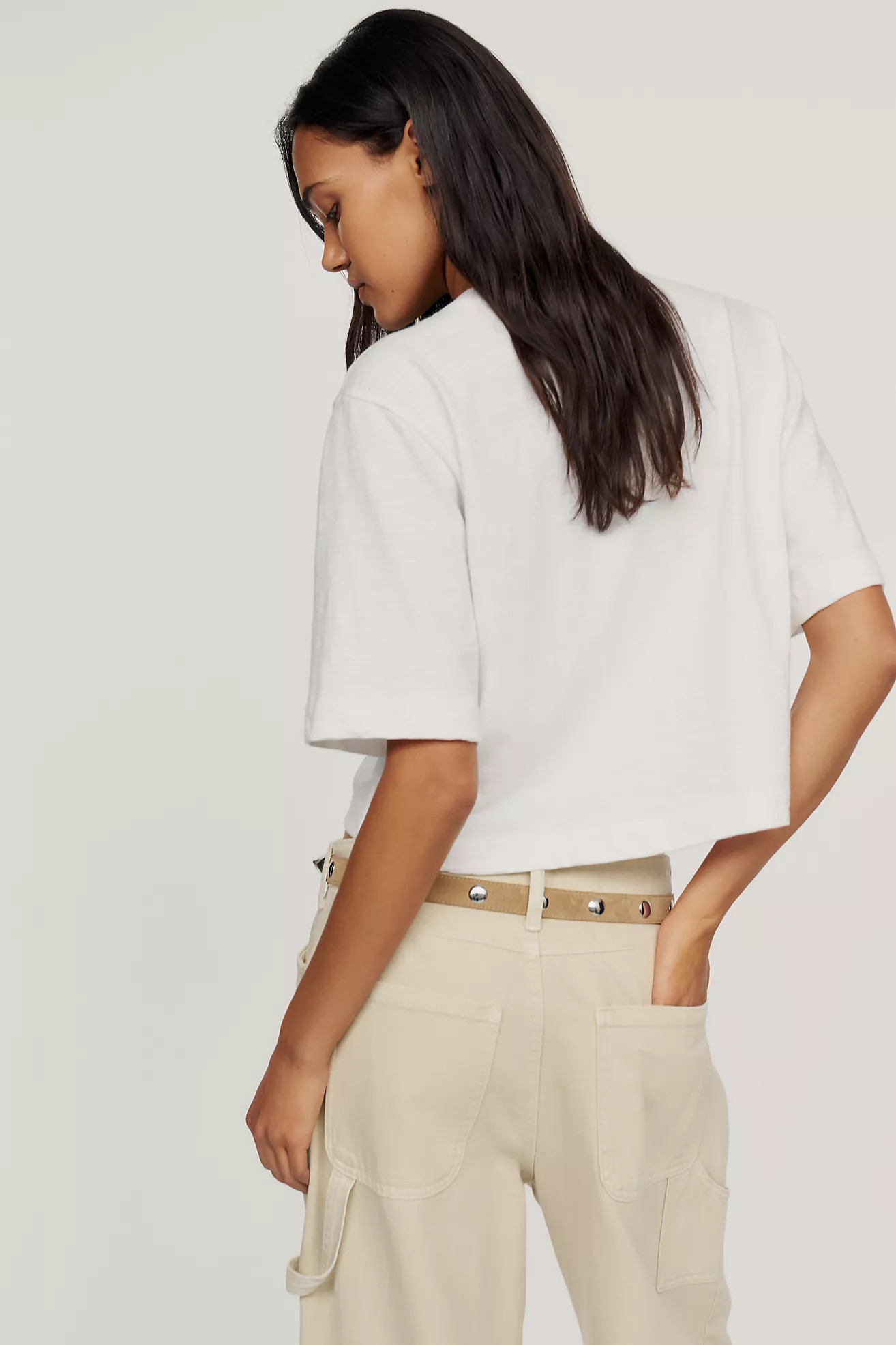Maeve Corey Cotton Boxy Tee | Anthropologie (US)