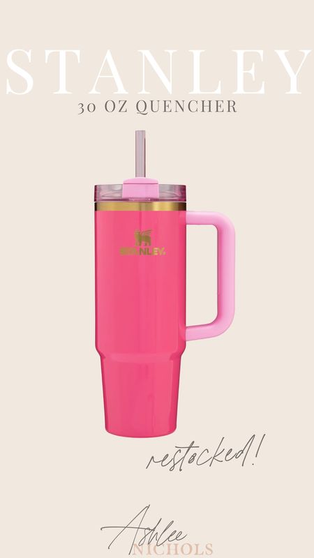 Stanley pink quencher just restocked in 30oz!! Loving this color for the spring and summer - it’s SO cute!!

Stanley quencher, reusable cup, stainless steel cup, Stanley restock#LTKfindsunder50 #LTKfindsunder100

#LTKSeasonal