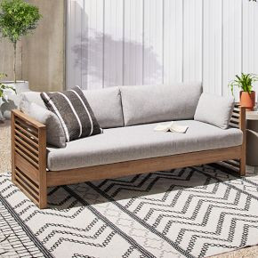 Santa Fe Slatted Outdoor Sofa (75") | West Elm (US)