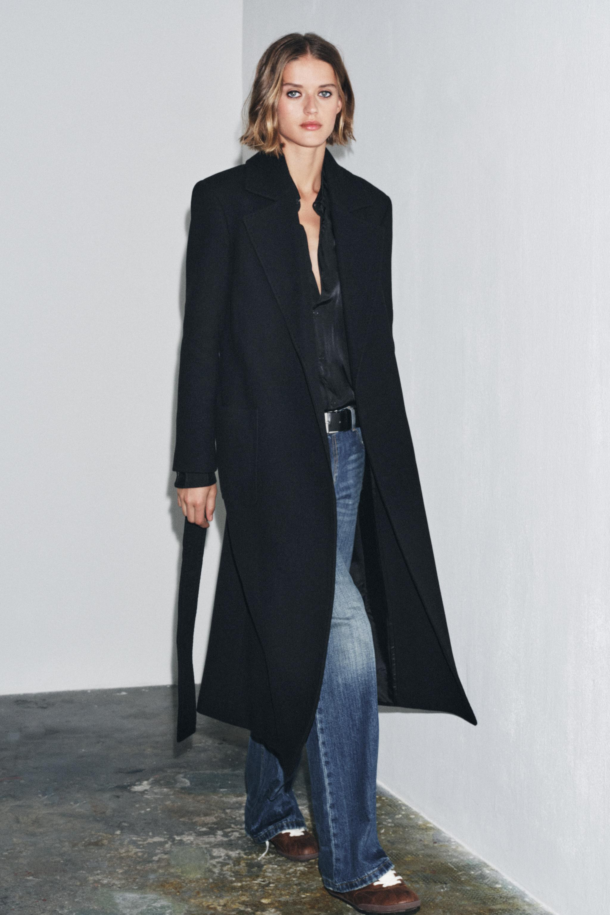 WOOL BLEND COAT ZW COLLECTION | Zara UK