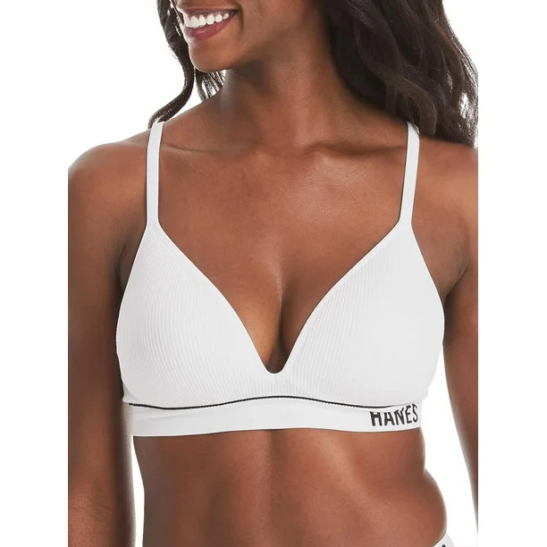 Hanes Originals Women's Contour Wireless Seamless Rib Bralette, ComfortFlex Fit, Style MHB004 | Walmart (US)