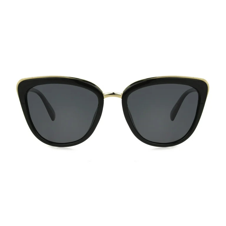 Foster Grant Women's Cat Eye Black Sunglass | Walmart (US)