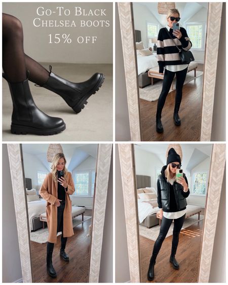 My favorite black boots are on sale for 15% off!! A little pricier, but definitely my most worn. I’m usually a size 7.5 and went size 38 in these 

fall boots, winter boots 

#LTKSeasonal #LTKshoecrush #LTKCyberWeek