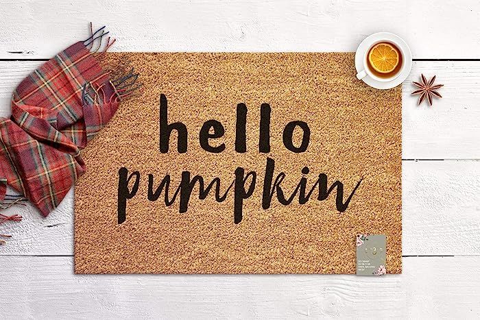 Hello Pumpkin Decor Door Mat Seasonal Fall Decor Welcome Mat Farmhouse Housewarming Gift New Home... | Amazon (US)