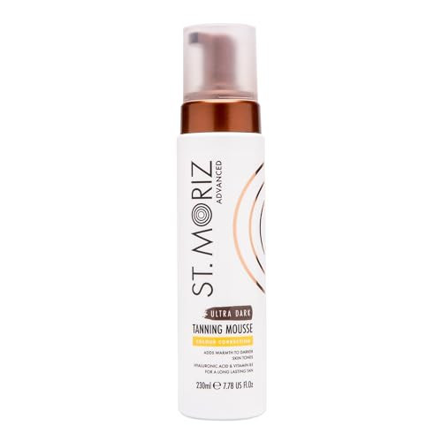 St. Moriz Advanced Color Correcting Self Tanner Mousse in Ultra Dark - 230ml - Color Correcting Instant Self Tanning Foam for Face & Body - Long Lasting & Streak Free Sunless Self Tanner | Amazon (US)
