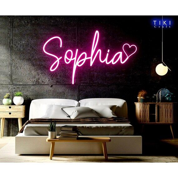 Custom Girl Room Neon Sign, Personalized Name Light, Name Neon Sign, Kid Name Sign, Wall Hangings... | Etsy (US)