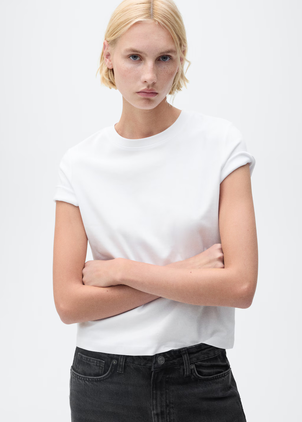 Short-sleeved cotton t-shirt - Women | MANGO USA | Mango (US/MX/AU)