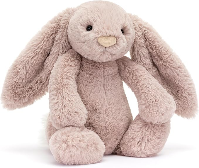 Jellycat Bashful Luxe Rosa Bunny Stuffed Animal, Medium 12 inches - Rabbit & Bunny Plush Toy - Cl... | Amazon (US)