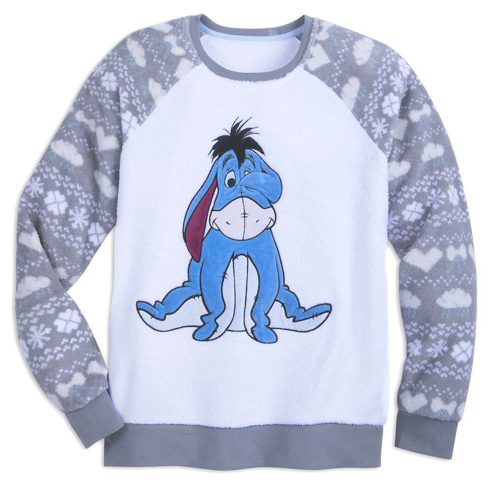 Eeyore Fleece Raglan Sleepwear Top for Adults | Disney Store