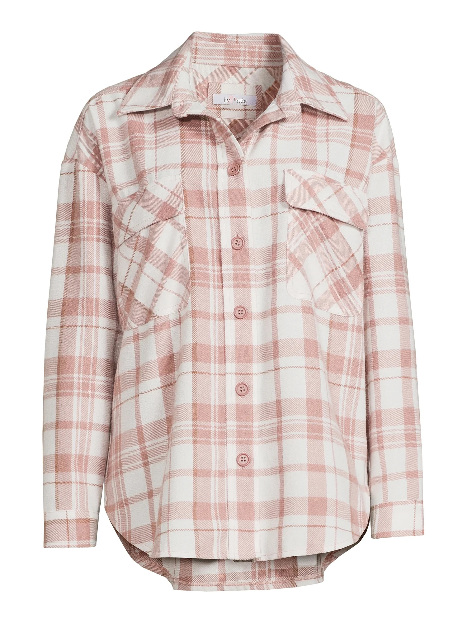 Liv & Lottie Juniors Plaid Shacket - Walmart.com | Walmart (US)