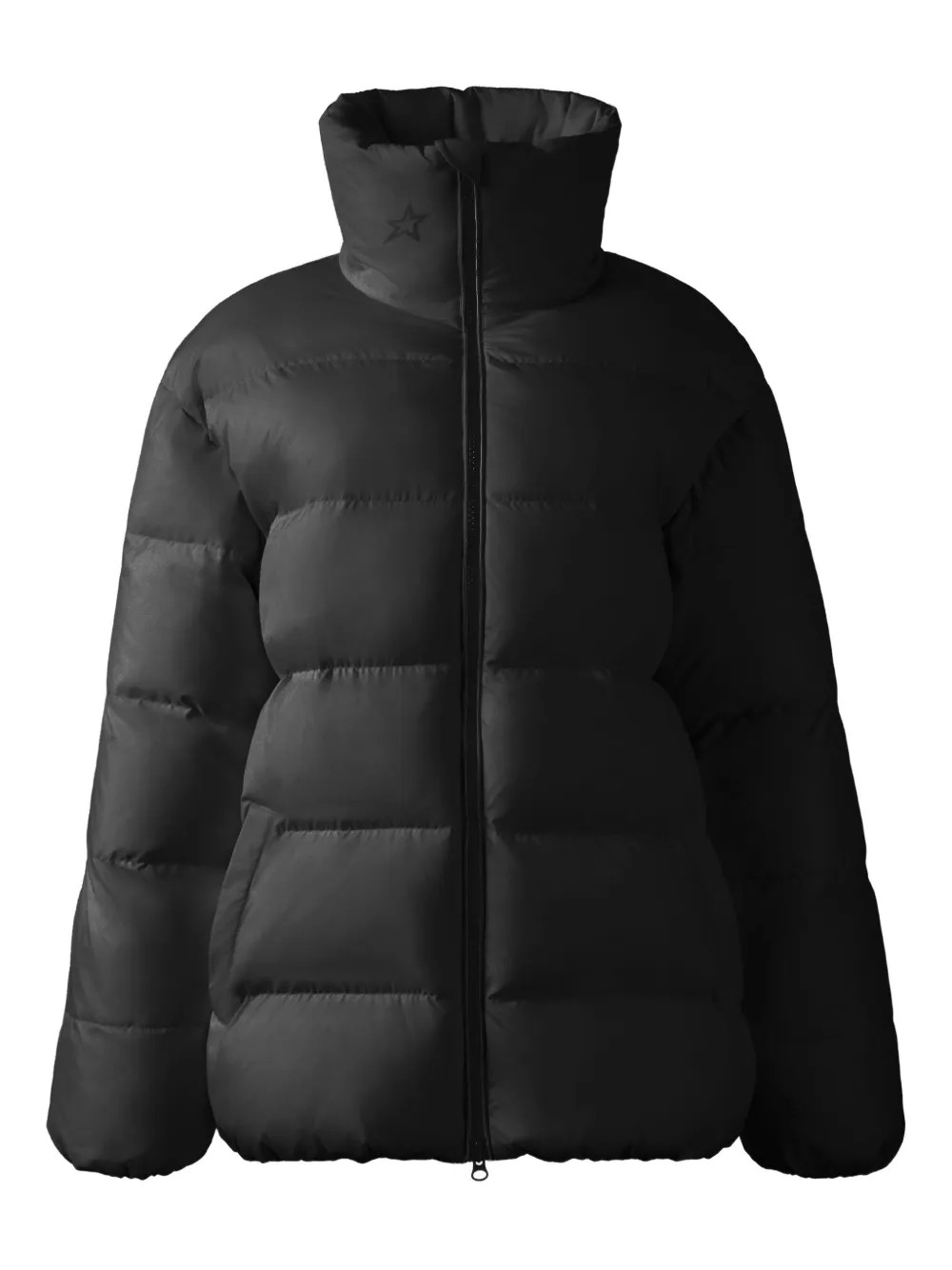 logo-print high-neck coat | Farfetch Global