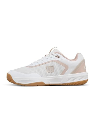 WILSON CourtGlide Women's Tennis Shoe - White/Cameo Rose/Gum, Size 10.5 US | Amazon (US)