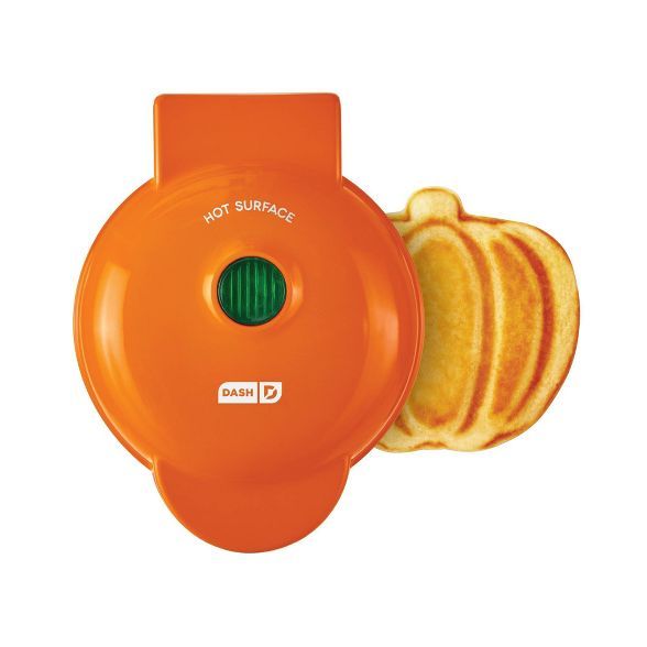 Dash Non-Stick Pumpkin Waffle Maker Orange | Target
