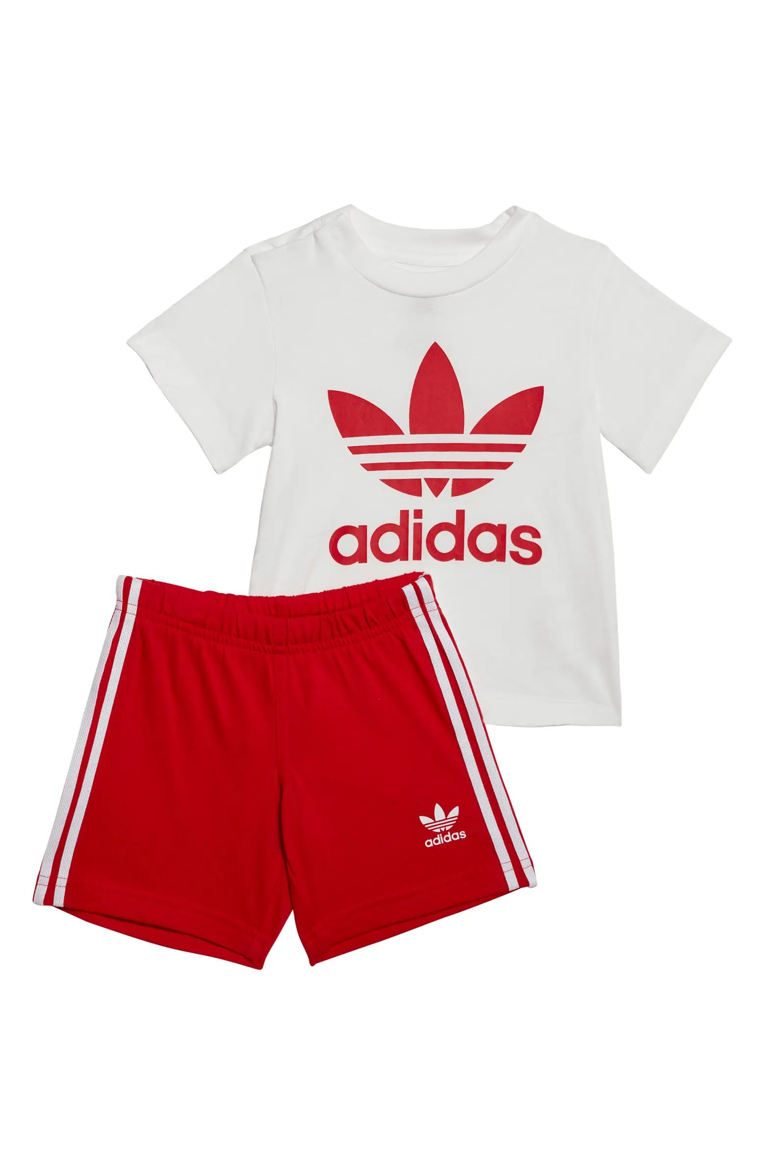 Kids' Trefoil T-Shirt & Shorts Set | Nordstrom