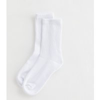 White Ribbed Tube Socks New Look | New Look (UK)
