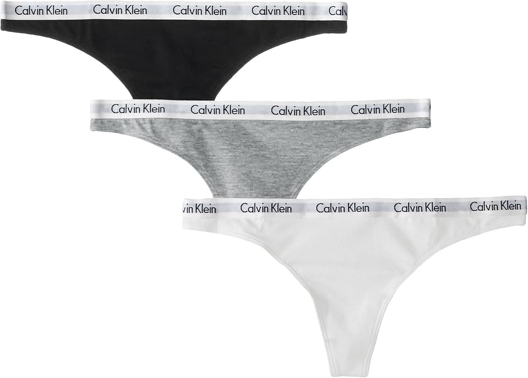 Calvin Klein Women's Carousel Logo Cotton Thong Panty | Amazon (US)