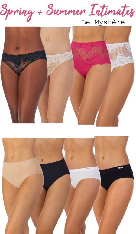 New spring and summer intimates from Le Mystère are colorful, flattering, offer full or less coverage and back smoothing which is awesome for postpartum mommas like me! They offer bundles on their underwear too! 

#intimates #underwear #panties

#LTKFindsUnder50 #LTKFindsUnder100 #LTKSaleAlert