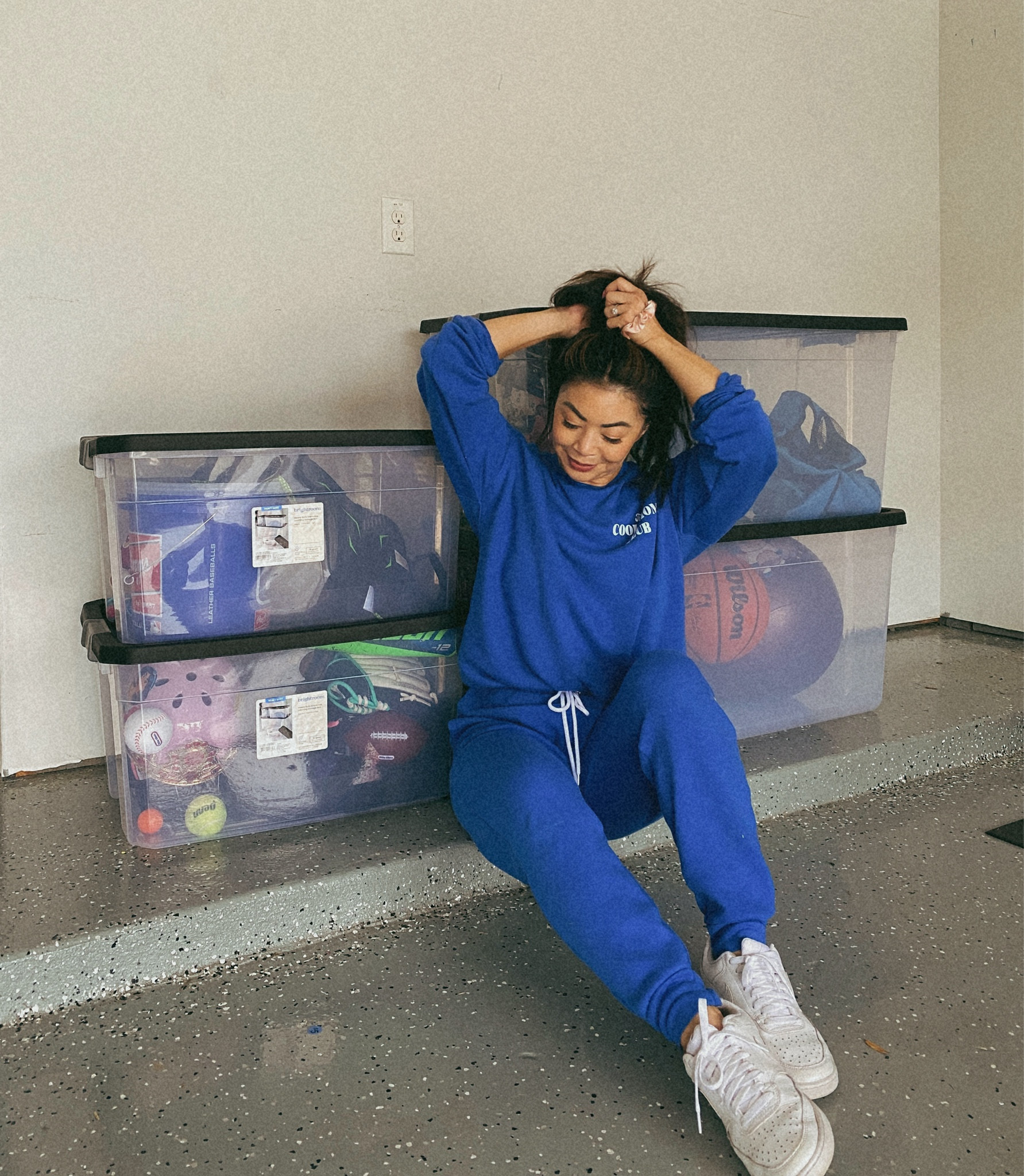 #ad This is a judgement free zone right?! Because I know most of you have seen my garage on stories when I share my workouts but the reality is I have only shared my little square of the clean space LOL. The reality is that the rest of my garage looked like a hot mess until I picked up some Brightroom heavy duty storage boxes from Target. My favorite thing is that they are see through so that we can easily know what's inside without digging through each box. The built in handles make it easy for moving around and stacking as needed. They come in multiple sizes too! What do you need to organize this summer? @target #brightroom #heavyduty #garageorganization #targetpartner #target