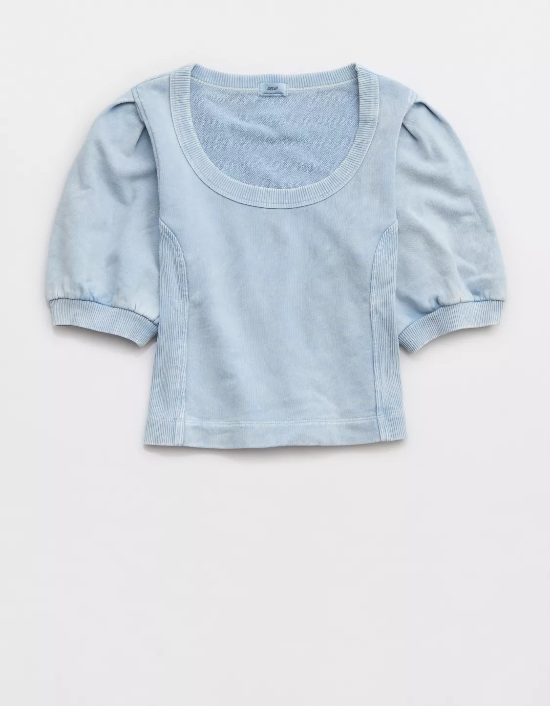 Aerie Seams Right Short Sleeve Sweatshirt | Aerie