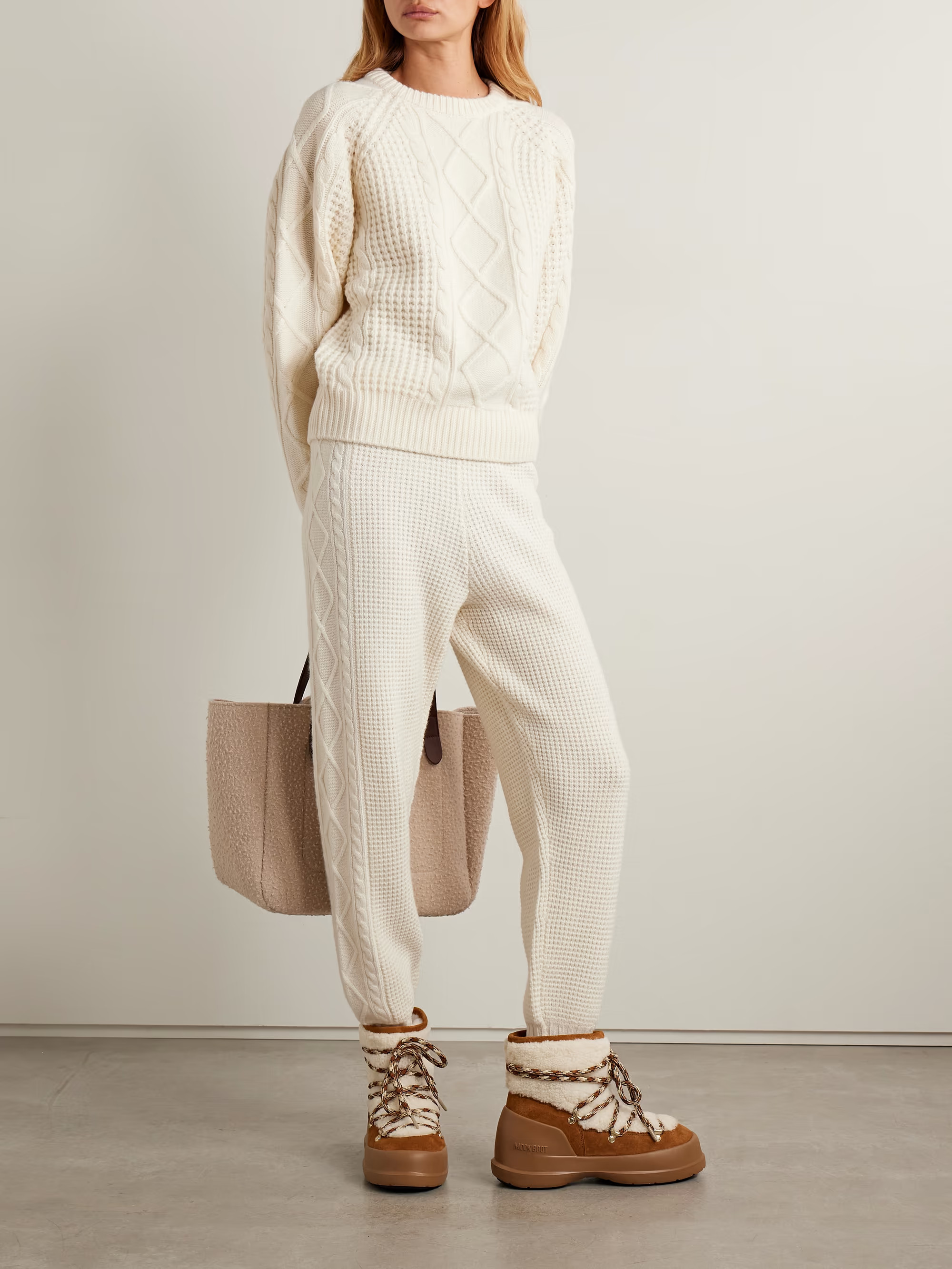 Crystal cable-knit merino wool sweater | NET-A-PORTER (US)